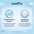 Molfix Baby Diaper Belt 3 Midi 60 Pcs Made in Turkey 4 9 Kg Soft Comfortable Baby Diaper.
