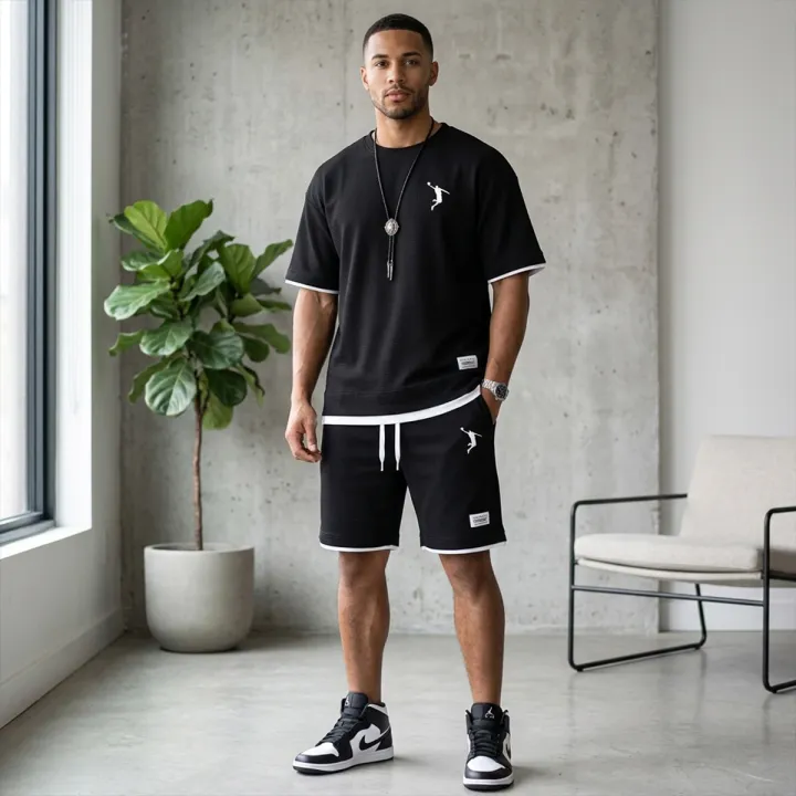 Summer%20Premium%20T-Shirt%20And%20Half%20Pant%20Set%20For%20Men%20-%20Image%202