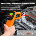 Digital Infrared Thermometer Non-contact Pyrometer Laser Temperature Meter Imager Hygrometer IR Termometro Color LCD Light Alarm. 