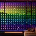 Smart LED Curtain Lights, 3mx3m 300Leds USB String Lights with Bluetooth App Timer ,Music Sync Christmas Curtain String Outdoor. 