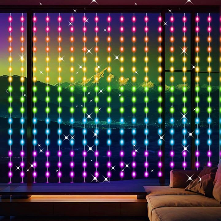 Smart%20LED%20Curtain%20Lights,%203mx3m%20300Leds%20USB%20String%20Lights%20with%20Bluetooth%20App%20Timer%20,Music%20Sync%20Christmas%20Curtain%20String%20Outdoor%20-%20Image%205
