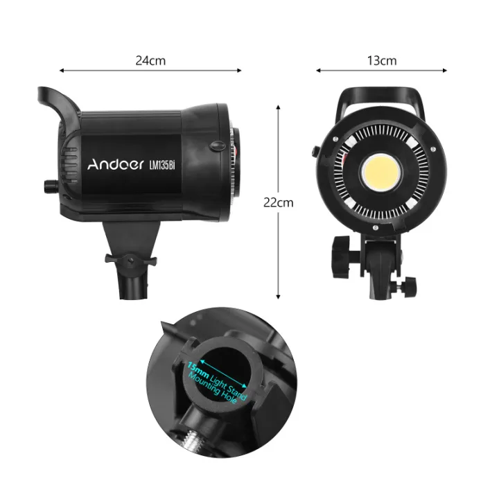 Andoer%20LM135Bi%20Portable%20LED%20Photography%20Fill%20Light%20135W%20Studio%20Video%20Light%203000K-5600K%20Dimmable%20Bowens%20Mount%20Continuous%20Light%20-%20Image%202