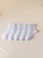 1/2/3 pairs of children's white socks, middle tube, pure cotton, girls' princess, spring and autumn thin breathable white socks. 