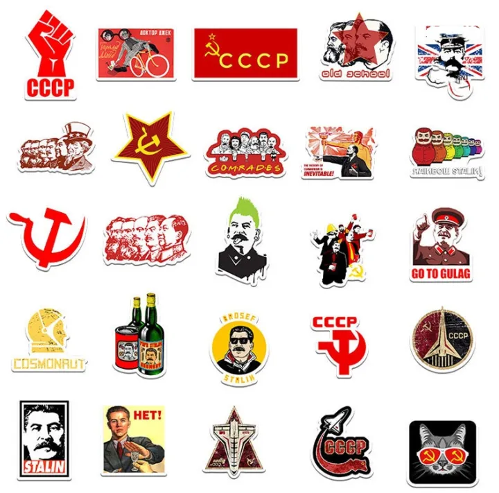 50Pcs%20Russia%20Stalin%20USSR%20CCCP%20Stickers%20Lenin%20Stalin%20DIY%20Stickers%20Scrapbooking%20Phone%20Luggage%20Skateboard%20Waterproof%20Decals%20-%20Image%206