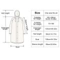 Hooded Rain Coat Women Men Impermeable Thickened Waterproof Raincoat Tourism Outdoor Hiking Raincoat For Height 150-188cm.