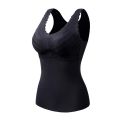 Autumn and Winter New German Velvet Warm and Thickened Tank Top with No Traces and Slim Fit Underwear for Women. 