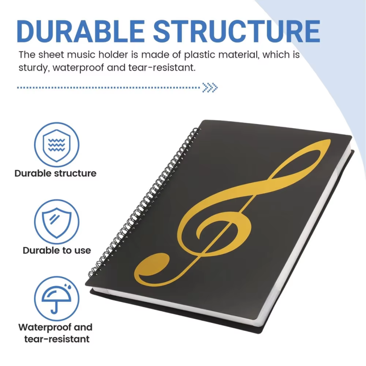 Flexible%2040%20Pages%20Piano%20Music%20Score%20Folder%20A4%20Music%20Book%20Clip%20Sheet%20Note%20Folder%20Piano%20Paper%20Sheets%20Music%20Binder%20For%20Practice%20-%20Image%204