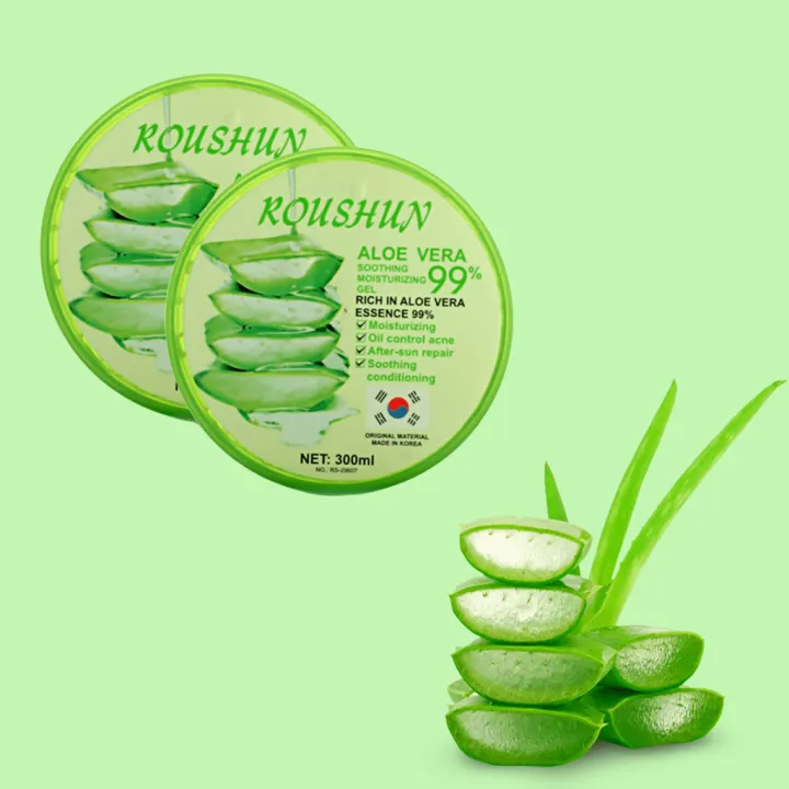 Roushun%20Aloe%20Vera%20Soothing%20Moisturizing%20Gel%2099%25%20300ml%20-%20Image%206