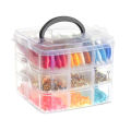 Stackable Storage Box Organizer 3 Layers (18 Sections) Jewelry Box efficient jewelry organizer 3 Layer multi-purpose storage solution. 