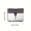 Dish Soap Dispenser for Kitchen,Liquid Soap Dispenser Kitchen Soap Dispenser with Sponge Holder,Sponge Caddy Soap Pump Dispenser. 