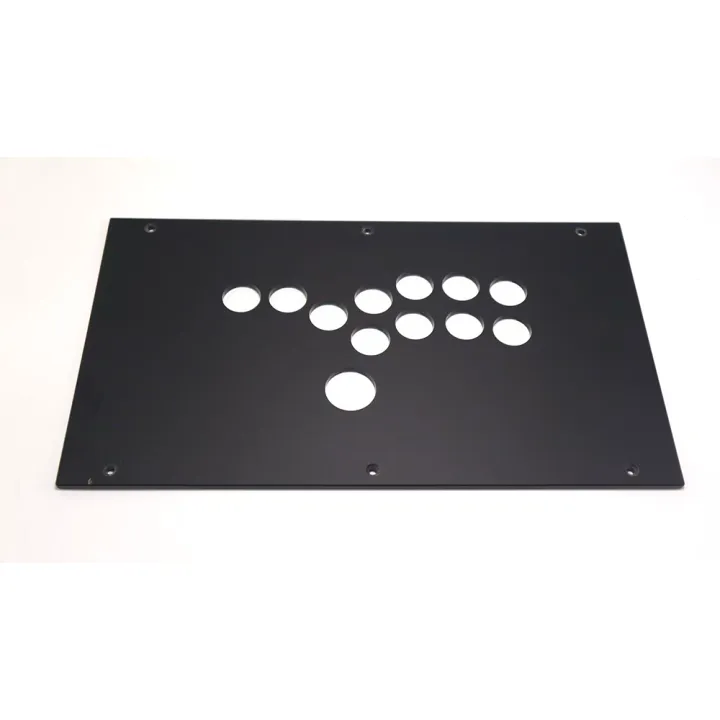 Arcade%20Controller%20DIY%20Panel%20FightBox%20Custom%20Panel%20F%20Series%2035cm%20x%2020cm%20Hitbox%20Style%20Transparent%20Glossy%20Frosted%20Panel%20with%20Screws%20-%20Image%202