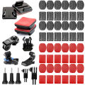Flat Curved Adhesive Mounts Sticker Mount for  13 12 11 10 Insta 360 X5 X4 SJCAM  Action 5 Pro Camera Go Pro Accessories. 