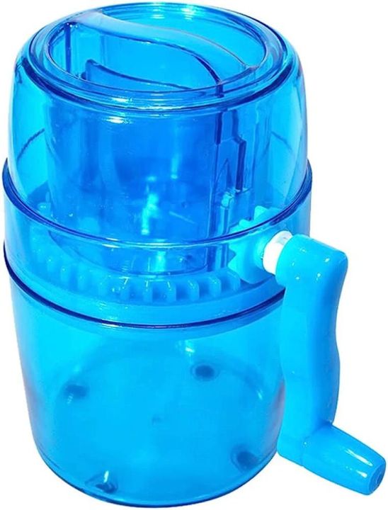 Portable Hand Crank Ice Crusher Manual Shredding  Machine Gola Maker