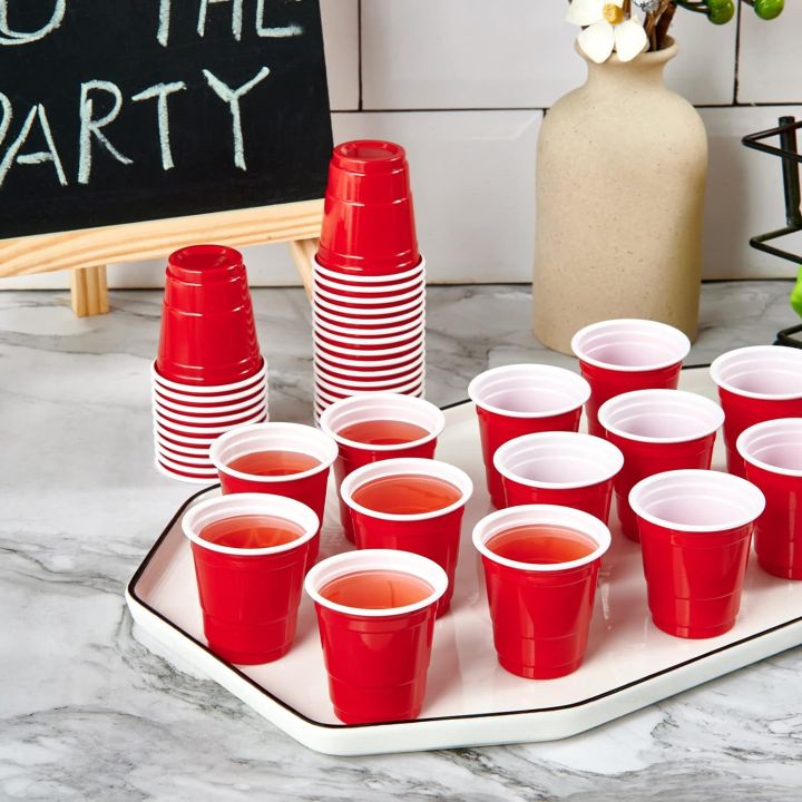 50PCS%2018OZ%202OZ%2016%20OZ%20Plastic%20Party%20Cups%20in%20Red%20%20for%20Drinks,%20Soda,%20Punch,%20Barbecue,%20Cola%20or%20Water%20Disposable%20-%20Image%203