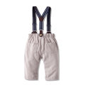 Baby Boy Gentleman Romper Clothes Set with Bow Hat Cotton Spring Fall Toddler Kids Printed Bodysuit Dress Infant Outfit Suit.
