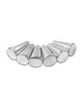 Hania s mould Aluminium Kulfi Mould/Qulfi Maker (Pack of 12)Kulfa Mold steel silver Ice Cream Maker Popsicles. 