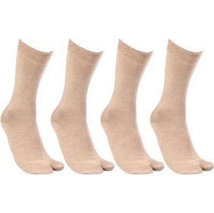 Pack of 2 Pairs of Thumb socks skin color
