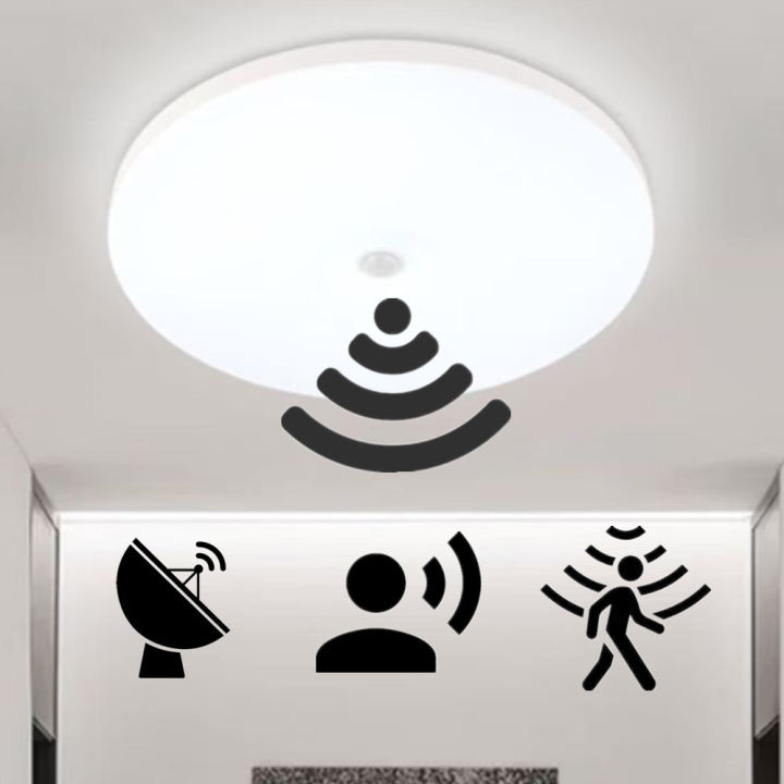 Motion Sensor Ceiling Lamp 12w 18w PIR Motion Detector Modern Ceiling Lighting For Corridor Garage Stair Balcony AC 220V ﻿