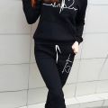 Women Autumn Winter Warm Coat  Set Round Collar Plush Outerwear Female Fashion Streetwear Clothes Hoodies Streetwear Harajuku. 