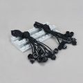 5pcs Black Spider Silk Rope Connectors, 23.5cm Building Bricks Chain Building Block 14226 63141 Accessories High-Tech MOC Blocks.