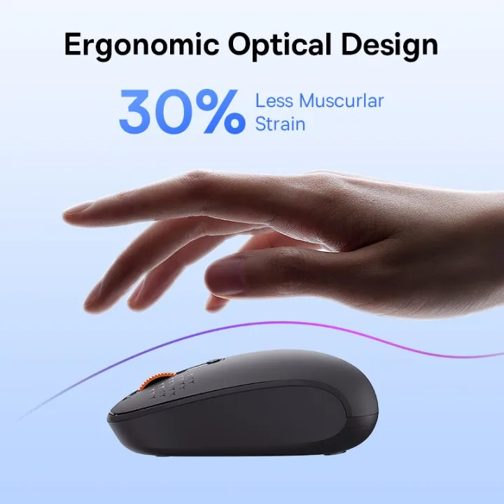 Baseus%20F01B%20Mouse%20Wireless%20Bluetooth%205.0%20Mouse%201600%20DPI%20Silent%20Click%20For%20MacBook%20Tablet%20Laptop%20PC%20Gaming%20Accessories%202.4G%20Mouse%20-%20Image%204