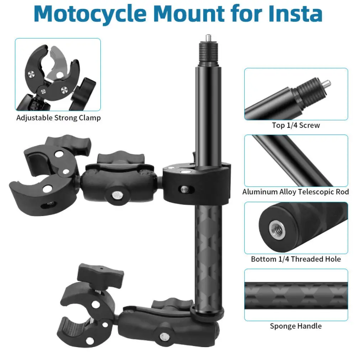 Motorcycle%20Mount%20kit%20for%20Insta360%20X5%20X4%20X3%20X2%20RS%20DJI%20GoPro%20Double%20Clamp%20Handlebar%20Selfie%20Stick%20for%20Insta%20360%20Mount%20Accessories%20-%20Image%203