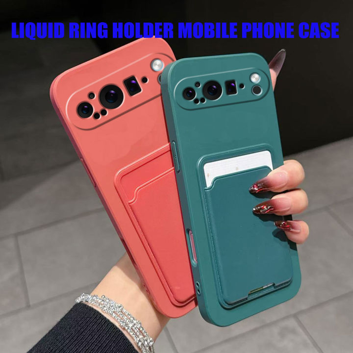 Case%20for%20Google%20Pixel%209%20Pro%20XL%20Liquid%20Silicone%20Card%20Holder%20Soft%20Phone%20Skin%20Cover%209a%20Shockproof%20Back%20Pocket%20Wallet%20Funda%20-%20Image%202