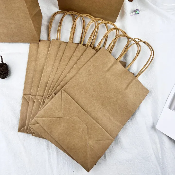 10/20/50pcs%20Party%20Favor%20Bags%20Recyclable%20Kraft%20Paper%20Shopping%20Bags%20for%20Birthday%20Gift%20Candy%20Treat%20Goodie%20Goody%20&%20Grocery%20Packaging%20-%20Image%202