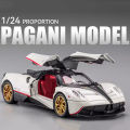 1:24 Pagani Huayra Dinastia Sport Car Model Toys Alloy Diecast Sound Light 4 Door Opened Racing Vehicle For Kids Gift Collection.