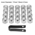 20Pcs Universal 17mm Plastic Car Wheel Nut Covers Bolt Caps For Audi A3 A4 B8 B9 A5 Q3 Q5 Q7 A6 A7 Auto Accessories. 