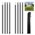 Telescopic Tarp Pole Adjustable Tent Poles Aluminium Alloy Tent Rod Lightweight Rods Camping Awning Shelter Canopy Accessory Kit. 