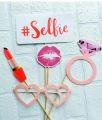 ROSE GOLD FOIL TEAM BRIDE MISS TO MRS PHOTO BOOTH PROPS. 