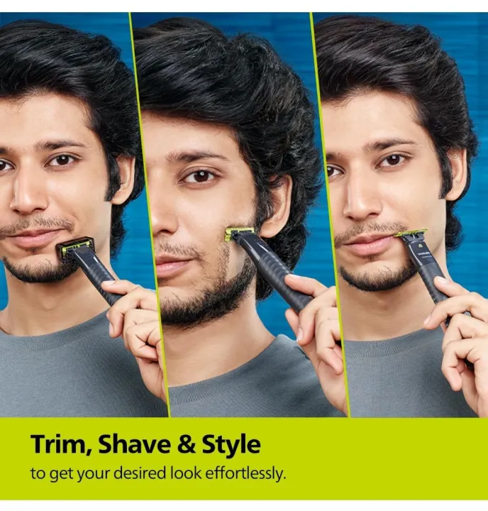 Philips%20OneBlade%20Hybrid%20Trimmer%20and%20Shaver%20with%20Dual%20ProPhilips%20OneBlade%20Hybrid%20Trimmer%20and%20Shaver%20QP1424/10%20-%20Image%204