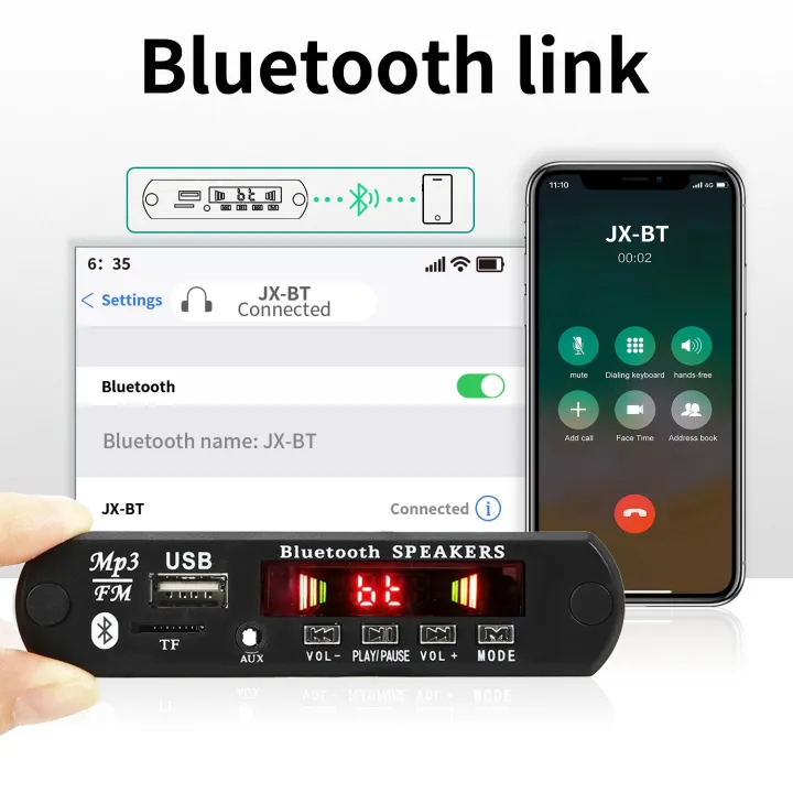 12V%20Bluetooth%205.0%20MP3%20Player%20Wireless%20Decoder%20Board%20Folder%20Switching%20USB%20TF%20FM%20Radio%20Call%20Module%20Car%20Kit%20For%20Speaker%20-%20Image%205