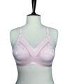 Soft Cotton Embroided Bra For Women With Support Belt, Fancy Cotton Brazier. 