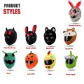 Helmet Protection Headgear Cover Cartoon Fluffy Plush Set For Motorcycle Full-Face Protective Case Motorbike Safety Trendy. 