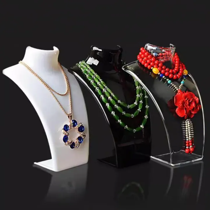 Acrylic%20Portrait%20Model%20Jewelry%20Display%20Stand%20-%20Necklace%20Pendant%20Earring%20Holder%20Shelf%20for%20Decorative%20Exhibition%20-%20Image%204