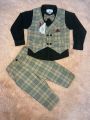 BABY BOYS/KIDS EXCLUSIVE STYLISH PARTY DRESS SET ( FULL SHIRT, FULL PANT, WAIST COAT & BOW TIE ). 