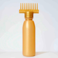 Hair Oil Bottle With Comb | Best For Dandruff & Hair Fall | Anti Lice Comb | Imported Multipurpose Applicator |. 