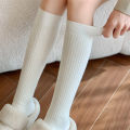 Retro Women Stockings New Fashion Autumn Casual Solid Color Japanese Style Warm Socks For Woman Soft Winter Knee High Socks Long. 
