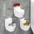 Wall-mounted Ashtray Toilet shaped Ashtray With lid Funny Bathroom Decorative Plastic Multi-function Ash Tray For Home Men Gifts. 