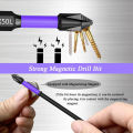 Magnetic Anti Slip Threaded Drill Bit, Shockproof,sixteen Rods,alloy Steel Drill Bit,suitable for Power Tools,6 Pieces 12 Pieces. 