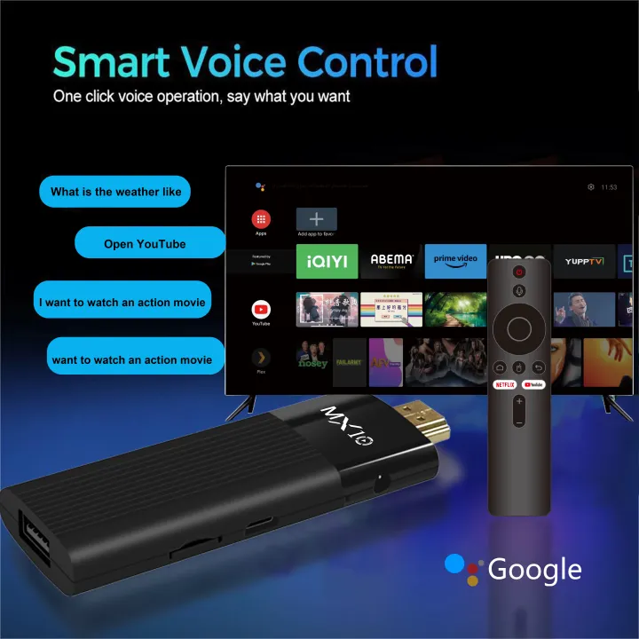 MX10%20F3%20Dongle%20TV%20Inteligente%204K%20Allwinner%20H313%2060fps%202G+16G%20Android%2013%20WiFi%206%20Control%20por%20Voz%20Smart%20TV%20Box%20-%20Image%202
