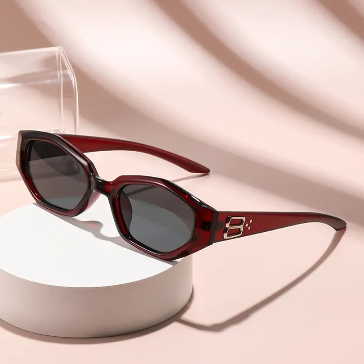 Polygon%20Retro%20Sunglasses%20-%20Fashionable%20Small%20Square%20Frame%20-%20Slimming%20Effect%20For%20Round%20Faces%206102%20-%20Image%205