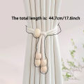 2pcs Modern Minimalist Curtain Straps, Hanging Balls, Handmade Cotton Rope Storage Straps, Living Room and Bedroom Decoration. 