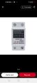 Single phase energy meter, DDS1108, electronic kWh meter, digital electricity meter, 220V power meter, LCD display meter, compact energy meter, IEC62053 standard, household energy monitor, guide rail installation. 