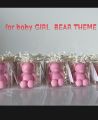 Small Teddy Bear Candles for baby Girl 💗 - Perfect Favors for Bear-themed Events | Mini Bear Candles for Baby Showers & Birthdays | Teddy Bear Party Favors. 