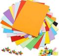 Pack Of 100 Colour Computer Sheets Color Paper A4 Size Multi Colour 8 To 10 Colours Mix Pack  80 gsm. 