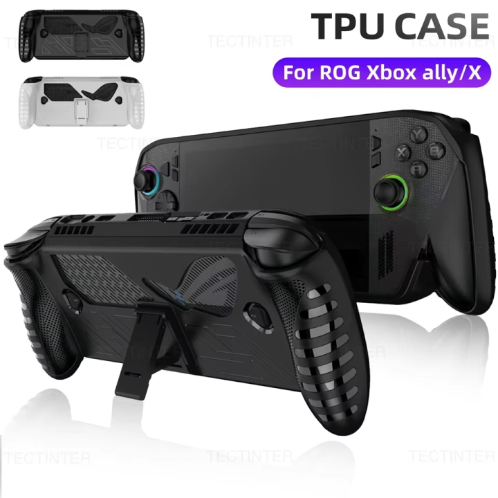 Protective TPU Case for ASUS ROG Xbox Ally X Console Shockproof Anti-Scratch Cover Skin Shell with Stand Gaming Accessories