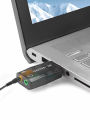 3D 5.1 USB Sound Card Channel Audio Adapter with Mic Microphone Earphone Interface Headphone Speaker PC Computer Laptop.